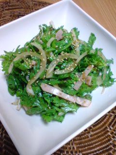 生でもイケる♪春菊のサラダ-レシピのメイン写真