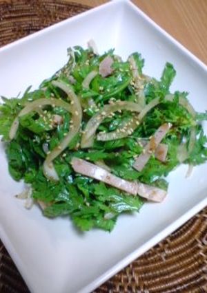 生でもイケる♪春菊のサラダ-レシピのメイン写真