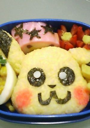 ピカチュウ簡単ポケモンキャラ弁♪-レシピのメイン写真