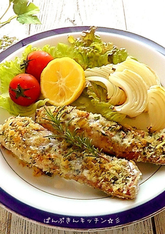 まぶして焼くだけ♪鮭の香草パン粉焼き-レシピのメイン写真