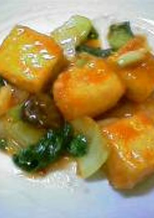 豆腐のケチャップ炒め-レシピのメイン写真