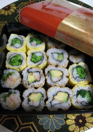 お花見弁当☆巻き寿司３種♪-レシピのメイン写真