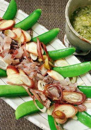 めかぶ酢味噌で食べるアジな🤣サラダ🥗-レシピのメイン写真