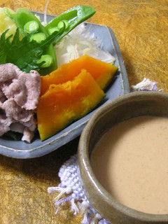 冷しゃぶサラダ 母直伝の胡麻だれを添えて-レシピのメイン写真