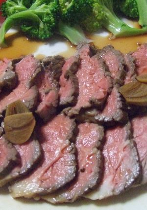 超簡単♪レンジ５分でローストビーフ！！-レシピのメイン写真