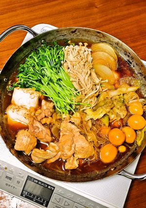 😊節約レシピ☆簡単おいしい♪鶏すき焼き😊-レシピのメイン写真