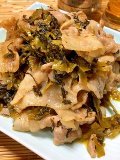 ご飯が進む!ピリッと♪豚肉辛子高菜炒め☆-レシピのメイン写真
