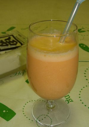 豆腐＆野菜ジュースでデザート健康ドリンク-レシピのメイン写真