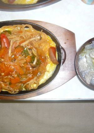 家庭で出来る！鉄板焼きナポリタン☆-レシピのメイン写真
