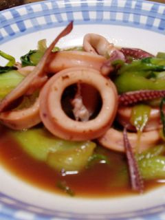 イカと青梗菜の塩炒め-レシピのメイン写真