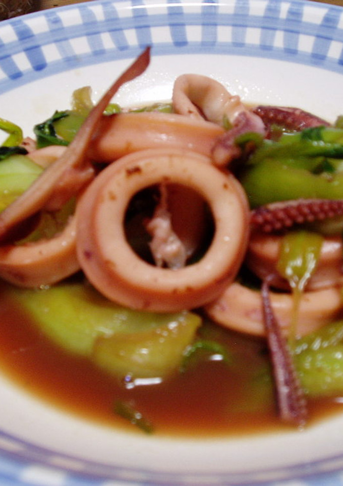 イカと青梗菜の塩炒め-レシピのメイン写真
