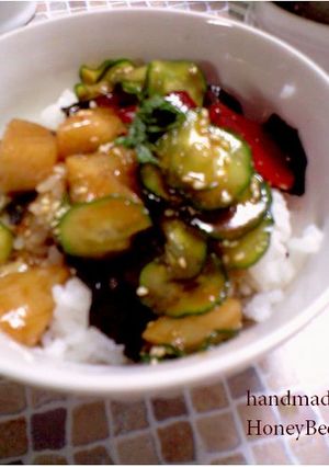 HoneyBee*あえるだけ♪のヅケ丼-レシピのメイン写真