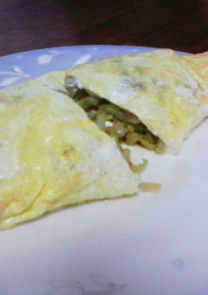 キャベツオムレツ～スパイシーカレー風味～-レシピのメイン写真