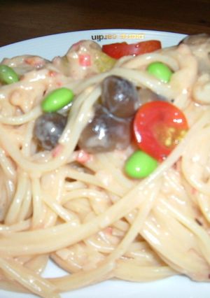 カニのトマトクリームパスタ♪-レシピのメイン写真