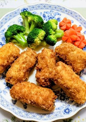 鶏ささみクリチフライ＆オーロラソース-レシピのメイン写真