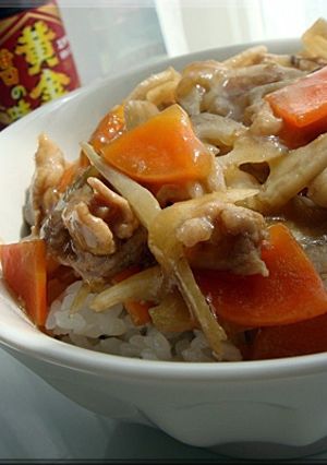 エバラ焼き肉のたれで☆豚肉と根菜の炒め物-レシピのメイン写真