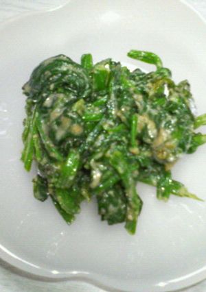 手抜き（笑）ほうれん草の胡麻和え-レシピのメイン写真