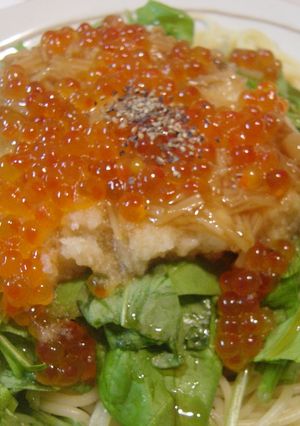 絶品！いくら・おろし・ほうれん草のパスタ-レシピのメイン写真