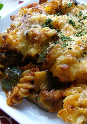 ナスとズッキーニのミートソース焼パスタ-レシピのメイン写真