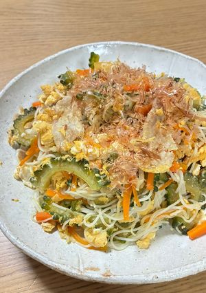 ゴーヤそうめんチャンプルー-レシピのメイン写真