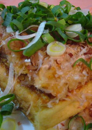 焼き厚揚げのかんずりおろし乗せ-レシピのメイン写真