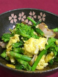 超っ早★菜の花とベーコンちゃちゃっと炒め-レシピのメイン写真
