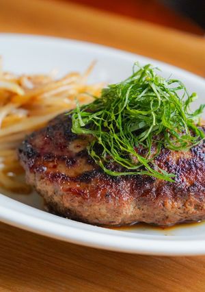 ポン酢で食べるハンバーグ-レシピのメイン写真