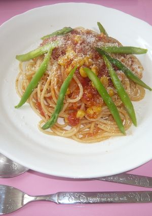 彩り春パスタ-レシピのメイン写真