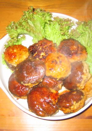 ふんわり♪簡単♪しいたけハンバーグ-レシピのメイン写真