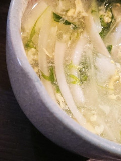 残り大根と水菜と卵のあっさりスープ-レシピのメイン写真