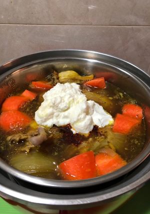 電鍋ブチ込みスープカレー(｢・ω・)「-レシピのメイン写真