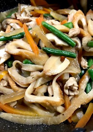 大根竹輪豚こまのキンピラ風-レシピのメイン写真