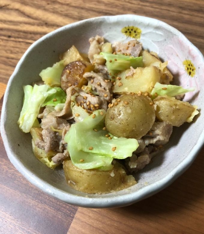 男ウケ◎豚肉とじゃが芋のにんにく味噌炒め-レシピのメイン写真