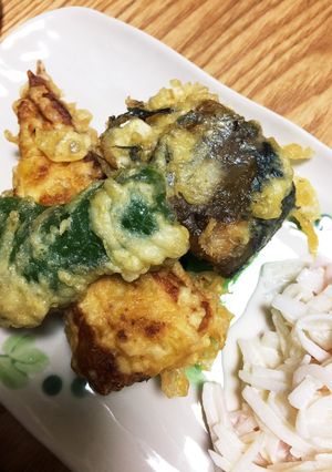 鯖缶とさつまいもちくわの天ぷら-レシピのメイン写真