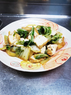 白菜と厚揚げの炒め物-レシピのメイン写真