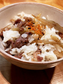 甘辛牛ごぼうの混ぜご飯-レシピのメイン写真