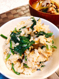 簡単 ほうれん草ご飯-レシピのメイン写真