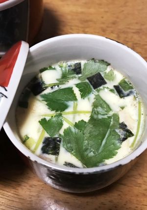 松茸味のお吸い物で作る超簡単茶碗蒸し-レシピのメイン写真
