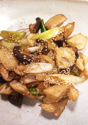 簡単☆味ぽんだけでれんこんシャキッと炒め-レシピのメイン写真