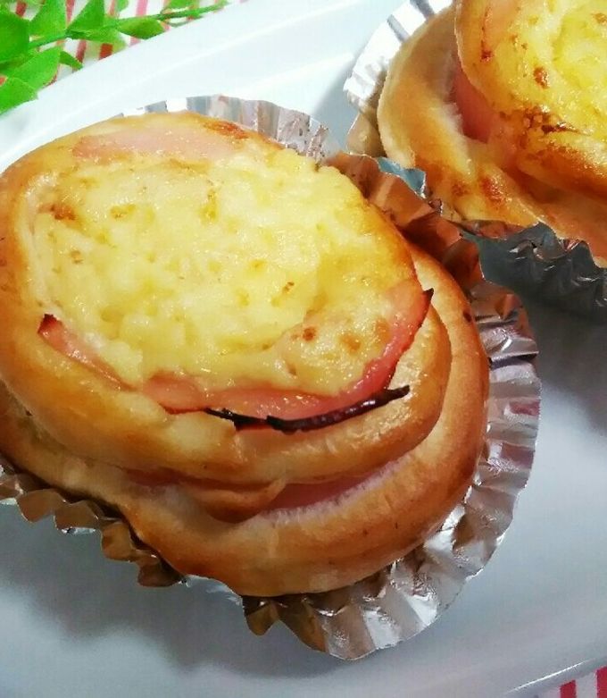 楽しい～ハムパン☆ by tamanoriko 【クックパッド】 簡単おいしい