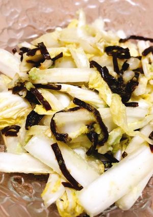 白菜の塩昆布漬けわさび風味-レシピのメイン写真