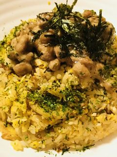 納豆後のせ●竹輪としらすの玉子チャーハン-レシピのメイン写真