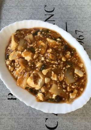 冬の!麻婆豆腐with白菜♪-レシピのメイン写真