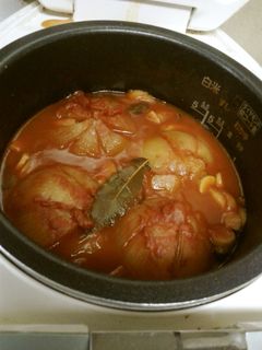 炊飯器で!丸ごと玉ねぎトマトスープ-レシピのメイン写真