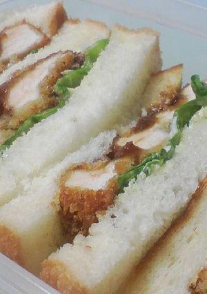 HBチキンカツサンド持ってドライブへGO-レシピのメイン写真