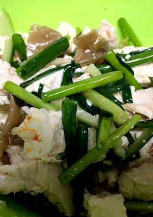 お豆腐とザーサイのピリ辛中華サラダ-レシピのメイン写真