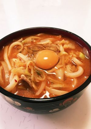 簡単ピリ辛煮込みうどん-レシピのメイン写真
