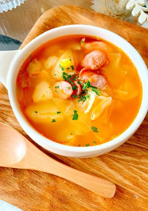 野菜たっぷり簡単ミネストローネ-レシピのメイン写真