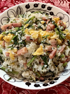 ふんわり甘い♡大根葉とベーコンの混ぜご飯-レシピのメイン写真