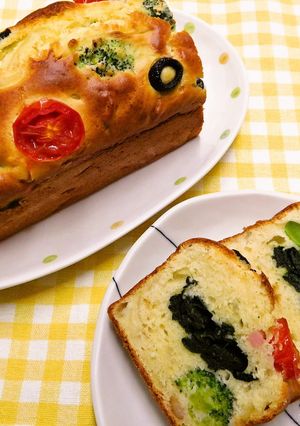 野菜たっぷりケークサレ-レシピのメイン写真